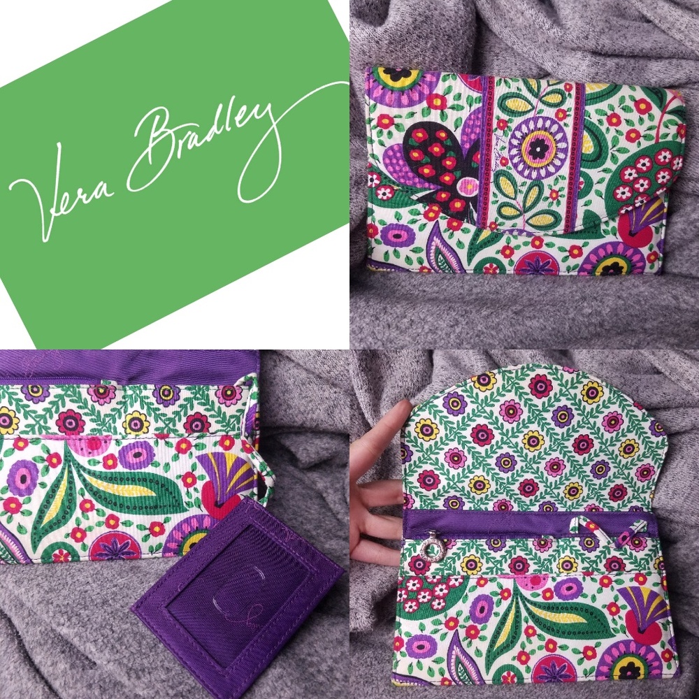 Vera Bradley Floral Envelope Clutch Bag